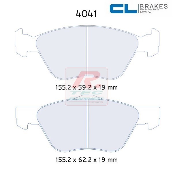 4041RC8 - Pastillas de freno CL Brakes RC8