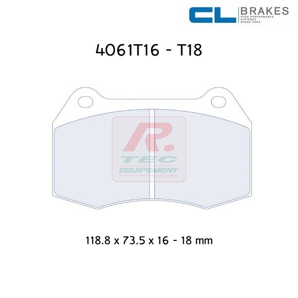 4061T16RC6 - Plaquettes CL brakes RC6