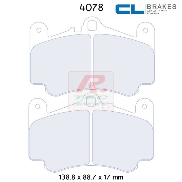 4078RC8 - CL brake pads RC8