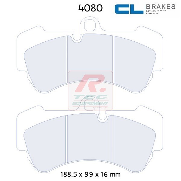 4080RC8 - Pastillas de freno CL Brakes RC8
