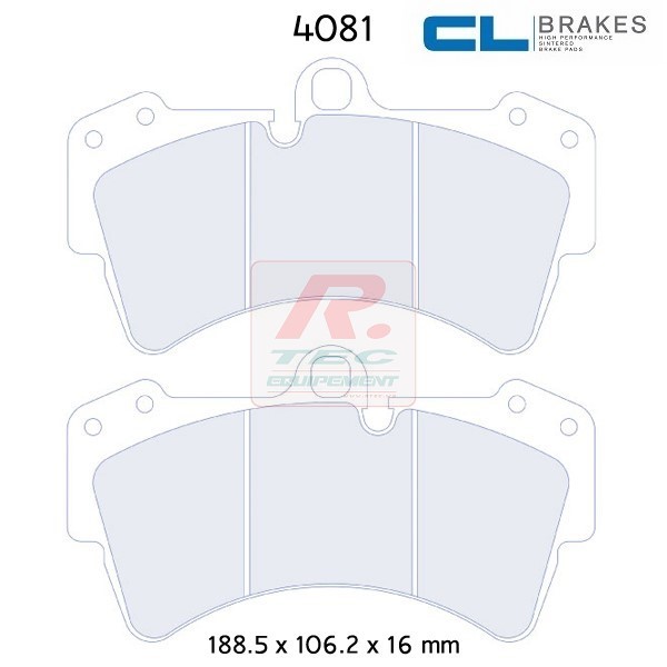 4081RC5 - Pastillas de freno CL Brakes RC5