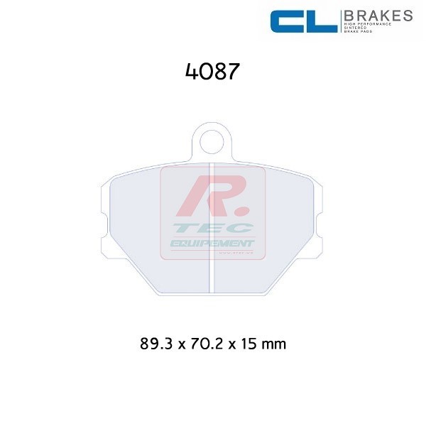 4087RC6 - Plaquettes CL brakes RC6