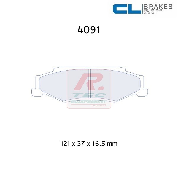 4091RC6E - Plaquettes CL brakes RC6E - Available until out of stock