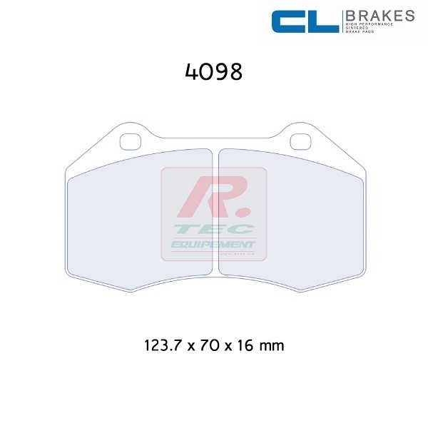 4098RC6E - Plaquettes CL brakes RC6E