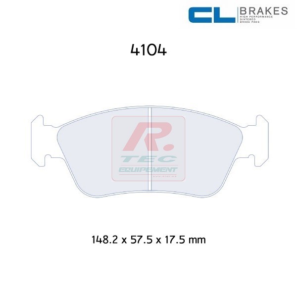 4104RC8 - Plaquettes CL brakes RC8