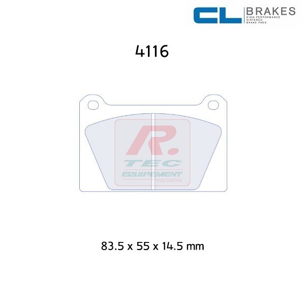 4116RC8 - Plaquettes CL brakes RC8
