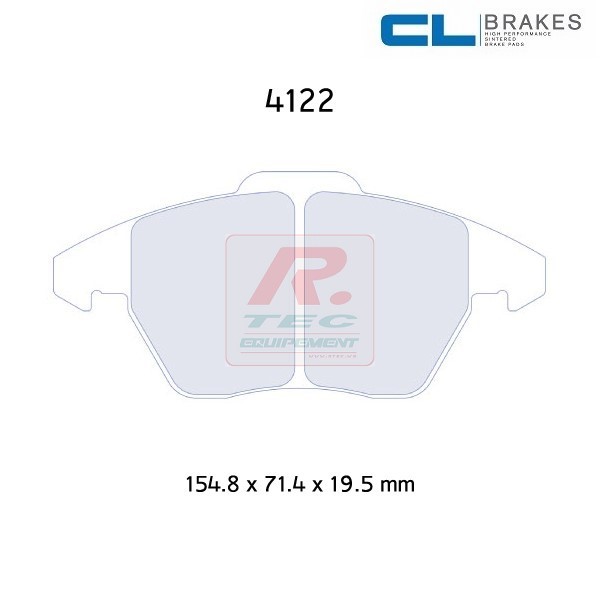 4122RC5 - Plaquettes CL brakes RC5