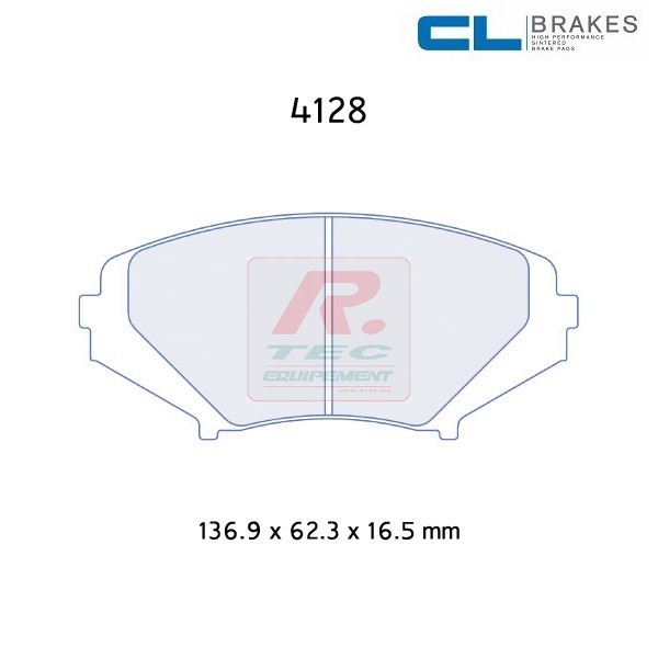 4128RC8 - CL Brakes remblokken RC8