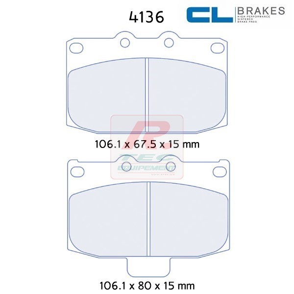 4136RC5 - Pastillas de freno CL Brakes RC5