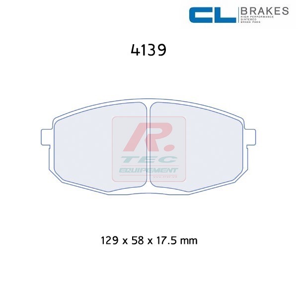 4139RC8R - Pastillas de freno CL Brakes RC8 - Available until out of stock