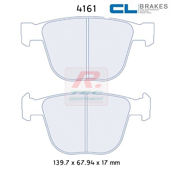 4161RC6E - Pastillas de freno CL Brakes RC6E