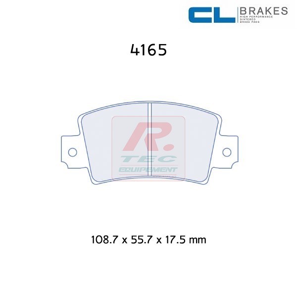 4165RC6 - Plaquettes CL brakes RC6 - Available until out of stock