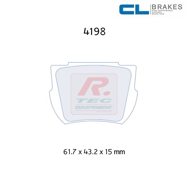 4198RC5 - Pastillas de freno CL Brakes RC5