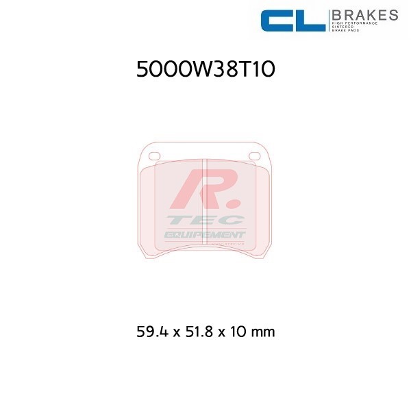 5000W38T10RC8 - Pastillas de freno CL Brakes RC8