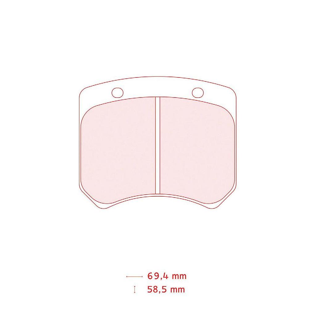 5001W43T14RC6 - CL brake pads RC6