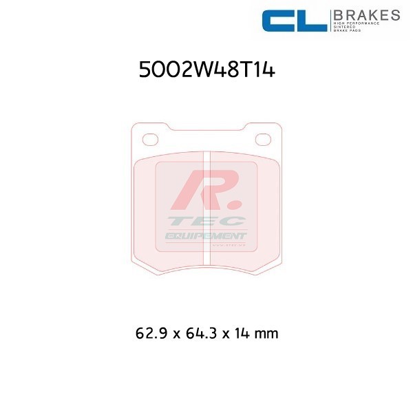 5002W48T14RC8 - Plaquettes CL brakes RC8