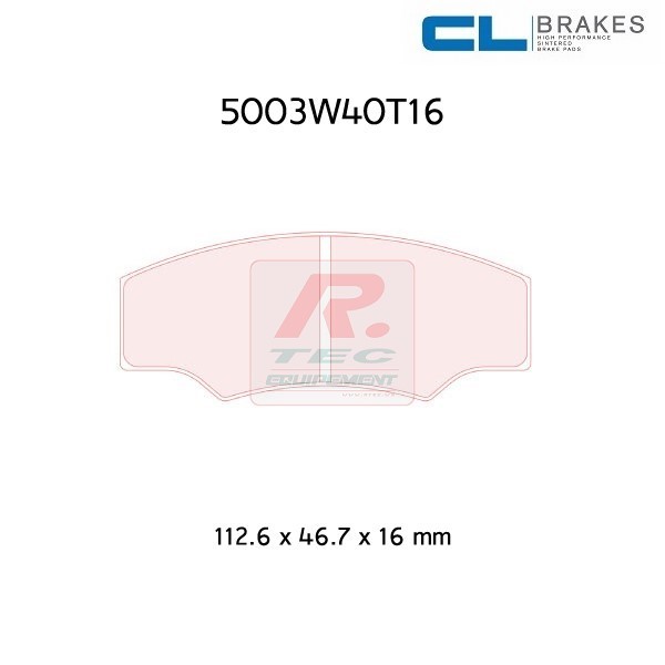 5003W40T16RC6 - CL brake pads RC6
