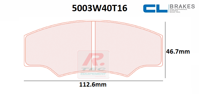 5003W40T16RC6 - Plaquettes CL brakes RC6