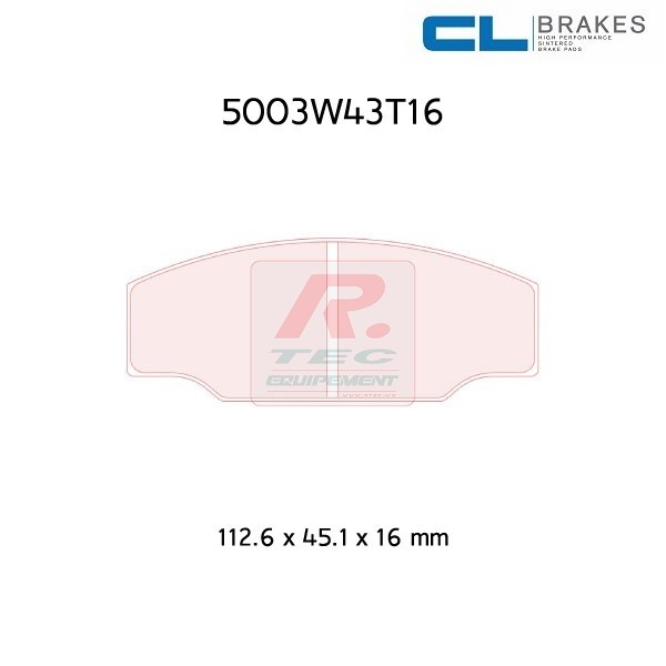 5003W43T16RC8R - Pastillas de freno CL Brakes RC8