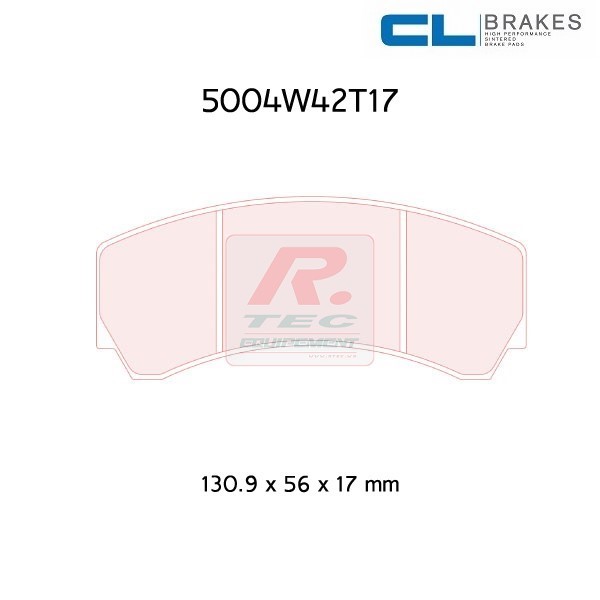 5004W42T17RC6E - Pastillas de freno CL Brakes RC6E