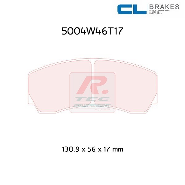5004W46T17RC6E - Pastillas de freno CL Brakes RC6E