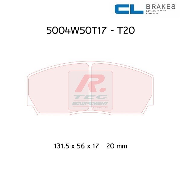 5004W50T20RC8 - Plaquettes CL brakes RC8