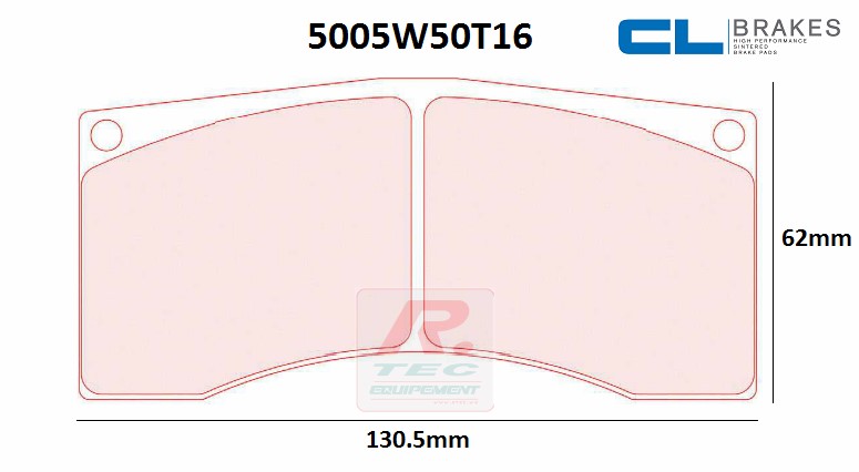 5005W50T16RC8R - Plaquettes CL brakes RC8