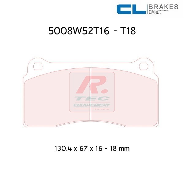5008W52T16RC6 - CL brake pads RC6