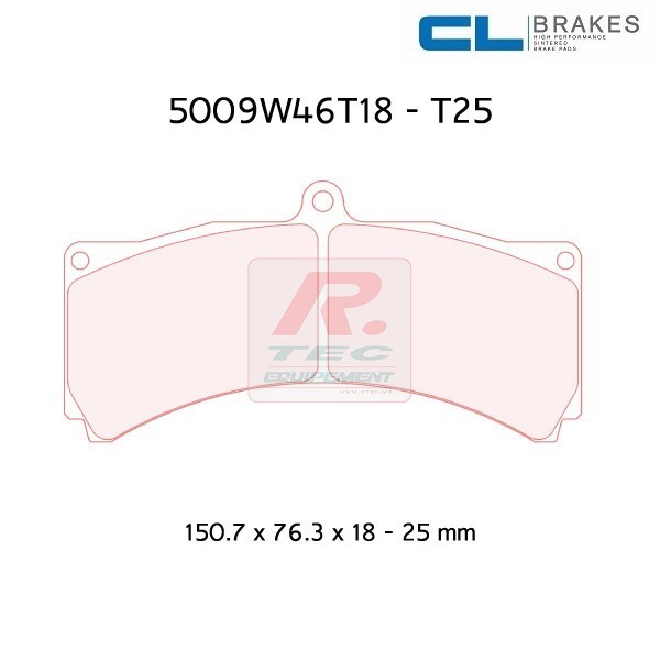 5009W46T18RC6E - Pastillas de freno CL Brakes RC6E