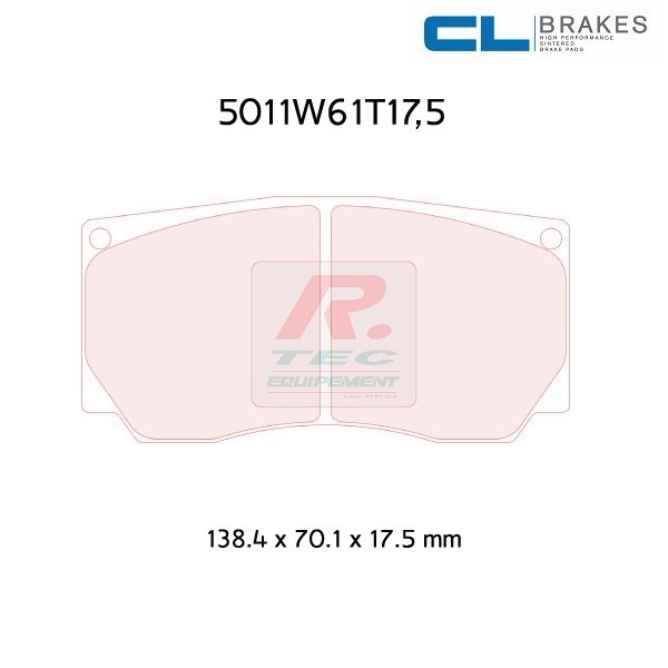 5011W61T175RC6E - Plaquettes CL brakes RC6E