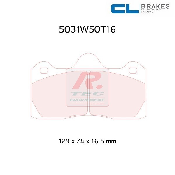 5031W50T16RC5 - Plaquettes CL brakes RC5