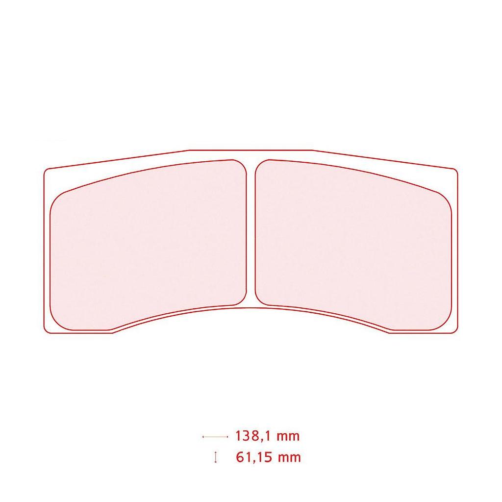 5036W50T16RC8R - CL brake pads RC8