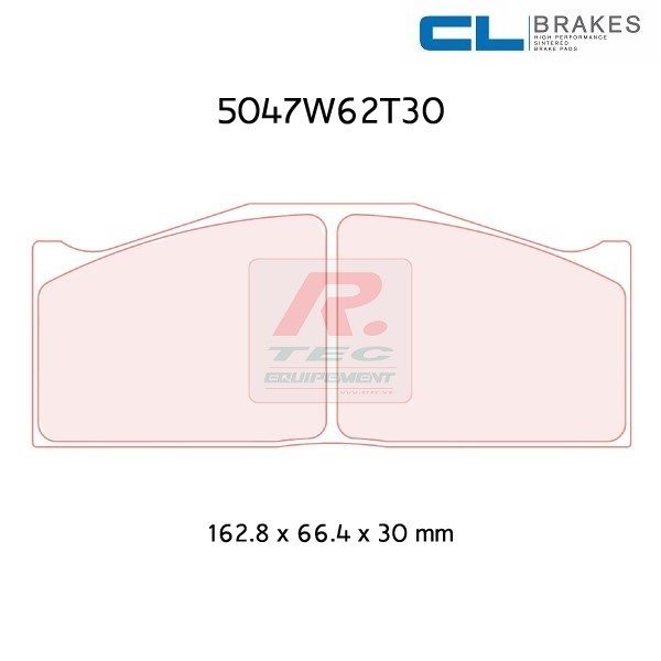 5047W62T30RC8R - CL Brakes remblokken RC8