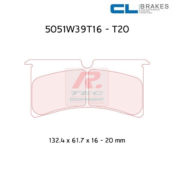 5051W39T20RC6 - Pastillas de freno CL Brakes RC6