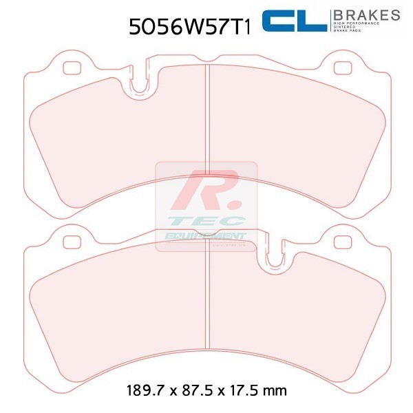 5056W57T17,5RC6E - CL brake pads RC6E