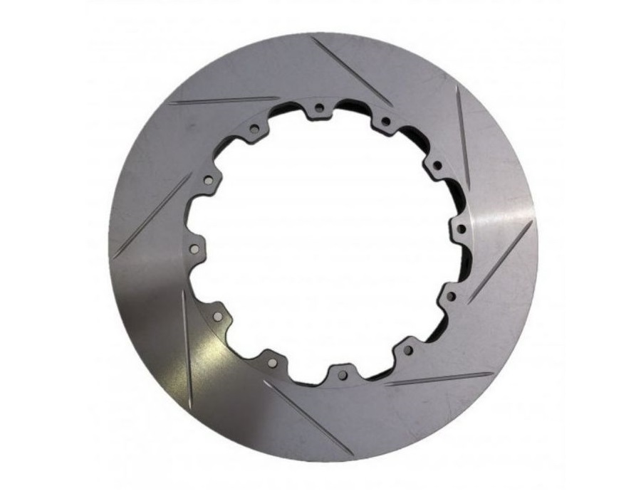 Brake disc Ø330 x 28 - grooves incurvee 12 holes (left)
