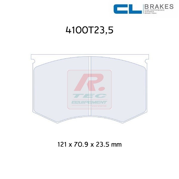 4100T23,5RC8R - Plaquettes CL brakes RC8