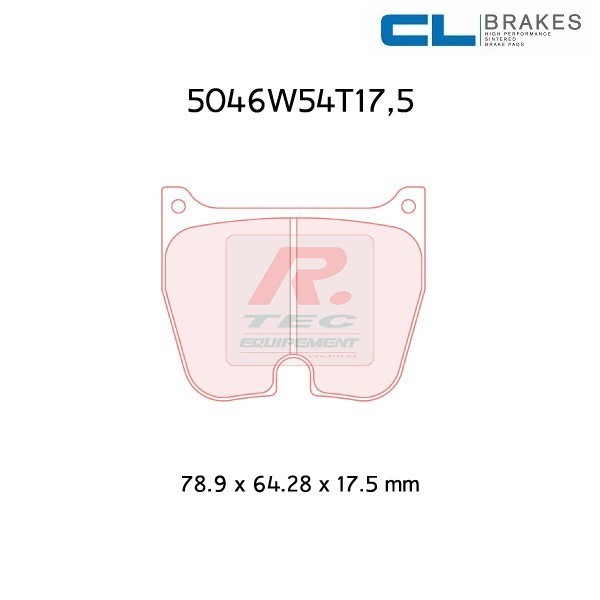 5046W54T17,5RC8 - CL brake pads RC8