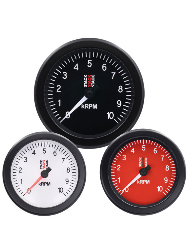 STACK Rev-counter ST100 Sport Ø88 0-10000 RPM (Red)