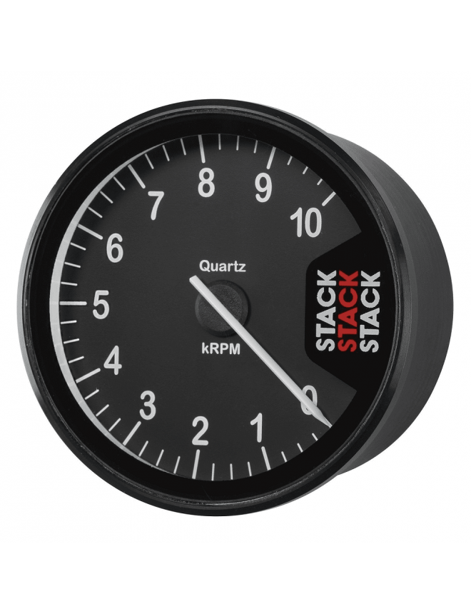 STACK Rev-counter Clubman 0-10000 RPM Ø80 (Black)