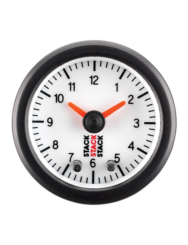 Horloge STACK analogique fond (Blanc)