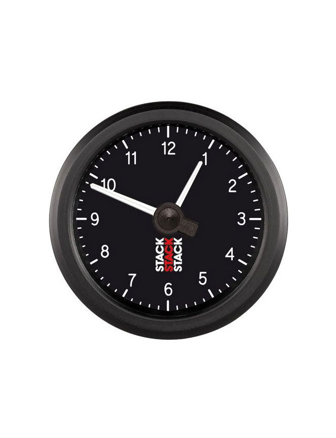 Manomètre d'Horloge Analogique - Noir