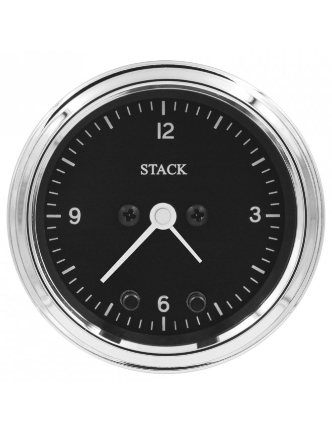STACK Classic 52mm analog clock (Black)