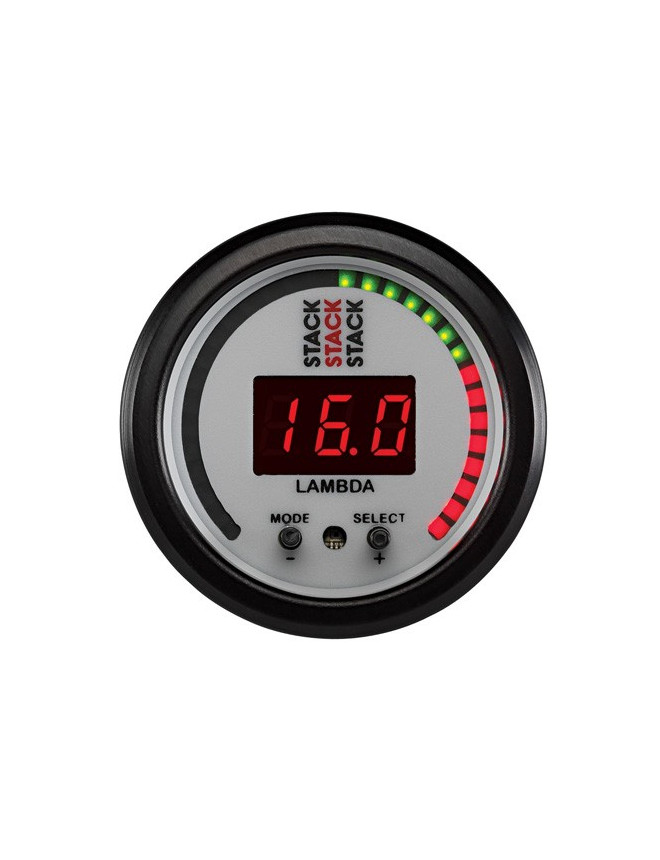 Manomètre de Ratio Air/Carburant Lambda - Pro-Control - Ø 52mm - Blanc