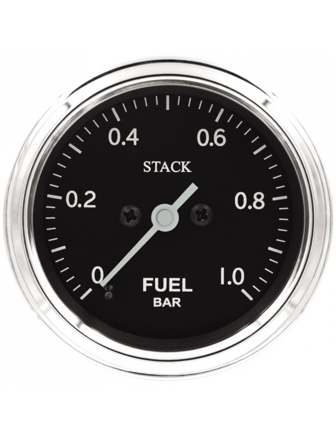 Manómetro STACK CLASSIC 52 para la presión de gasolina 0-1b eléctrico