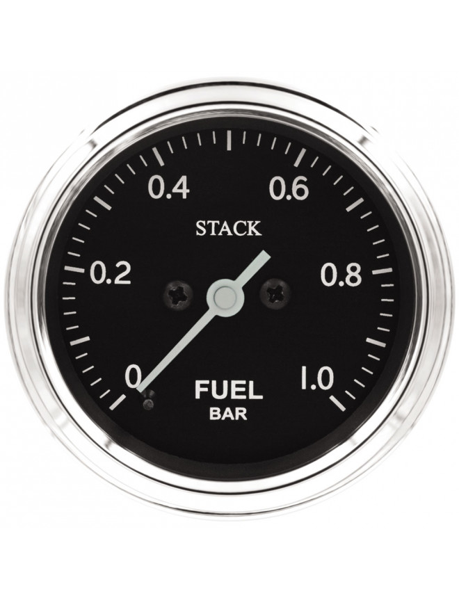 Manomètre de Pression Essence - Pro Pas A Pas - 0-1Bar - M10 M - Ø 52mm - Classique