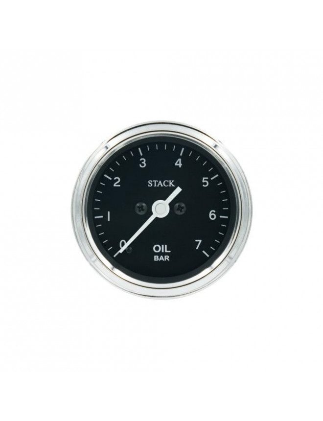 Manomètre de Pression Huile - Pro Pas A Pas - 0-7 Bar - M10 M- Ø 52mm - Classique