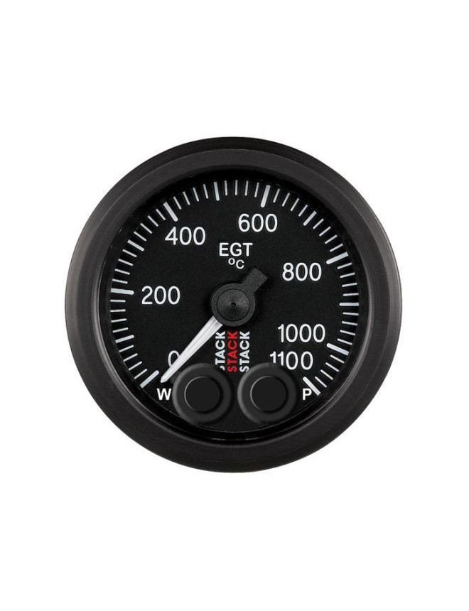 Manomètre de Température Sortie Gaz Echappement - Pro-Control - 0-1100°C - Ø 52mm - Noir