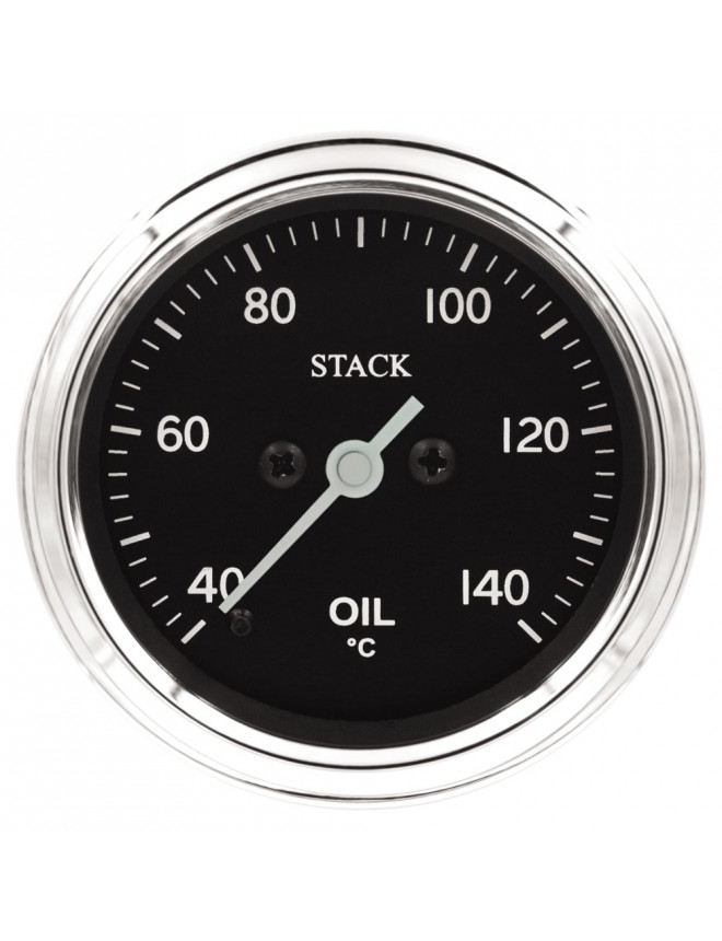 Manomètre de Température Huile - Pro Pas A Pas - 40-140°C - 1/8Nptf - Ø 52mm - Classique