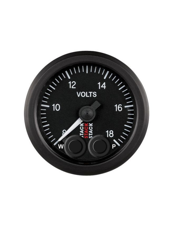 Manomètre Voltmètre 8-18 volt Pro Control STACK